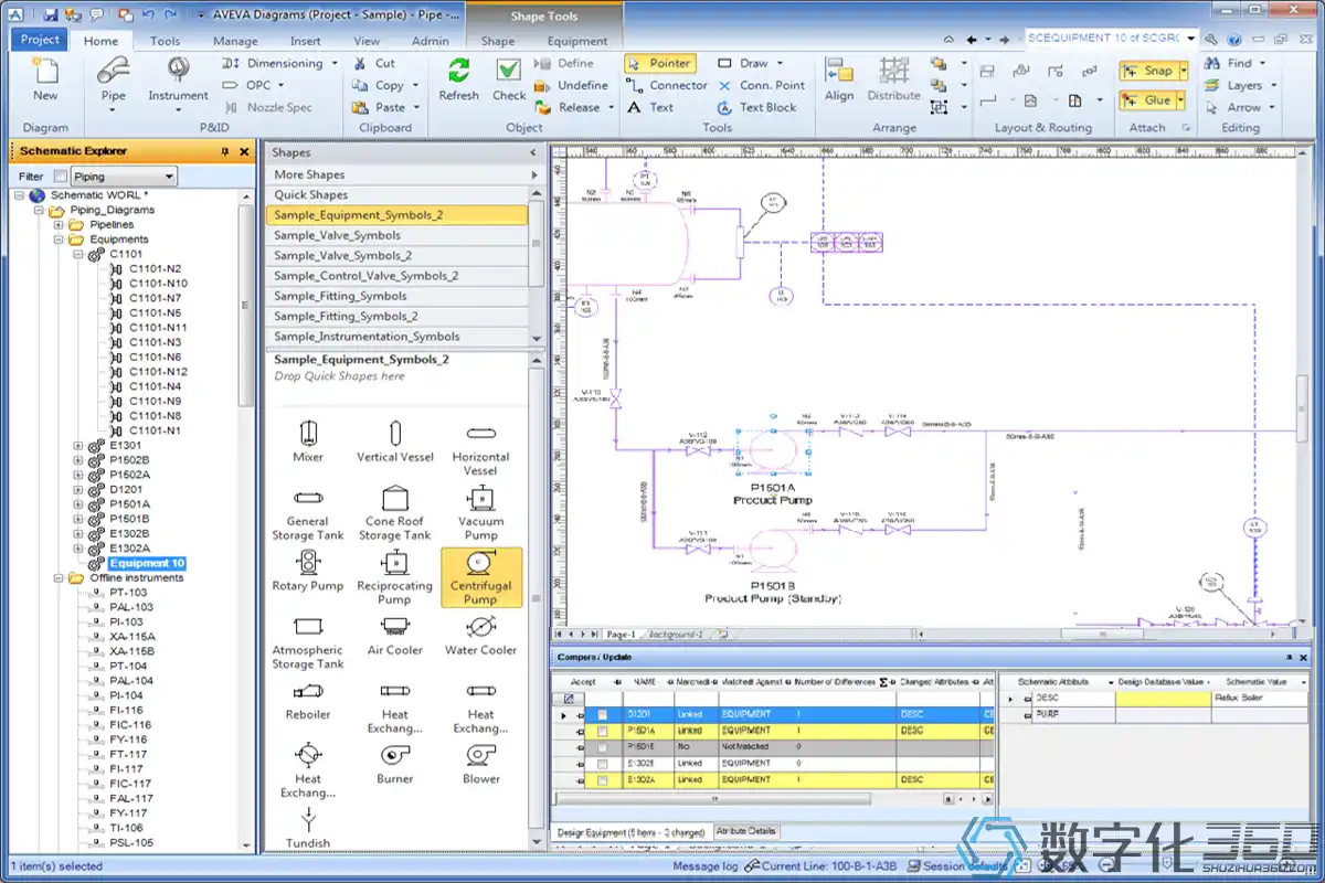 工程数字化交付中的智能PID(剑维aveva diagram软件绘制)